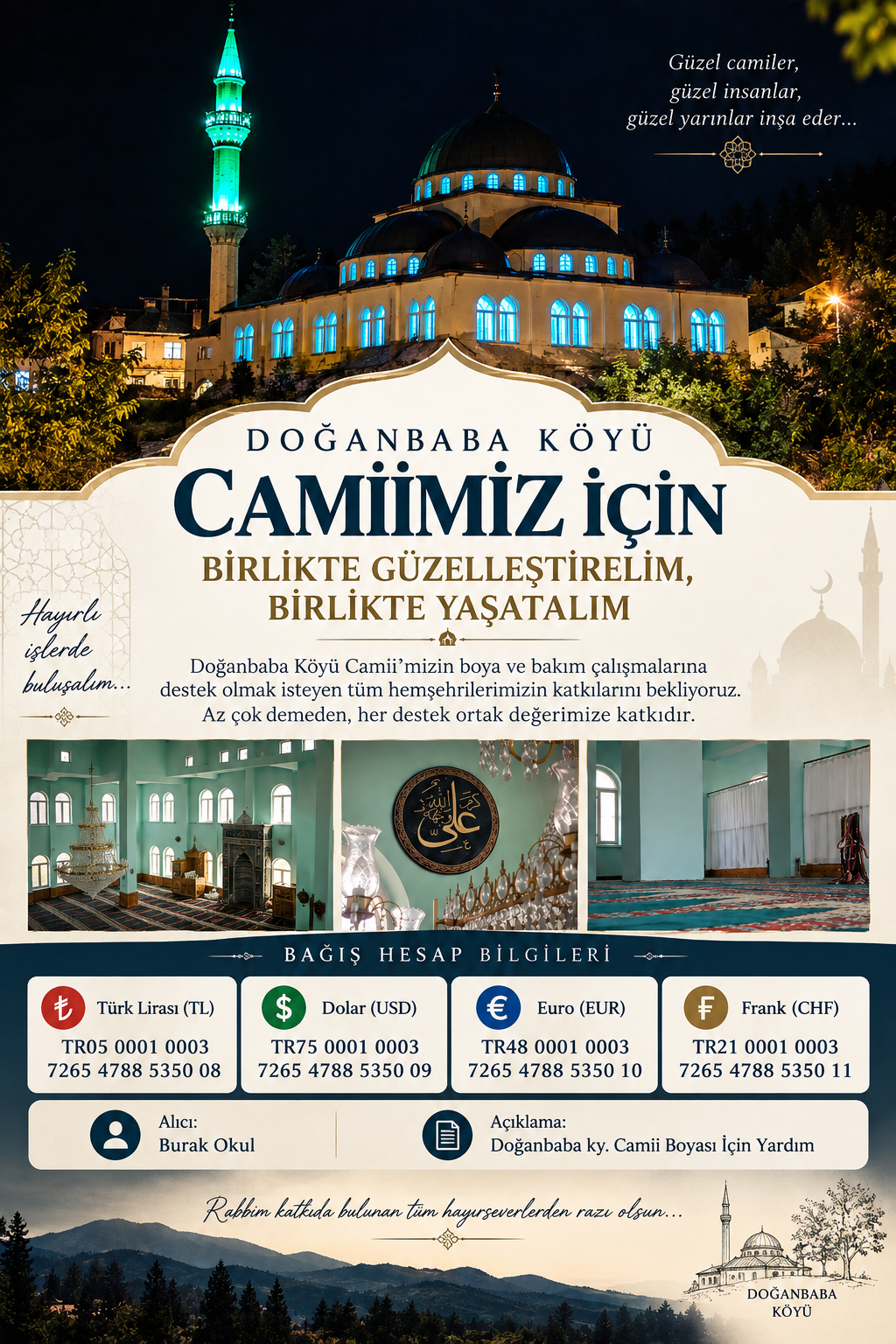 🕌 DOĞANBABA KÖYÜ CAMİİ İÇİN DAYANIŞMA